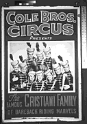 [Circus Poster - with sepia toned printing]